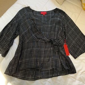 Black & White Jennifer Lopez Blouse - Size L